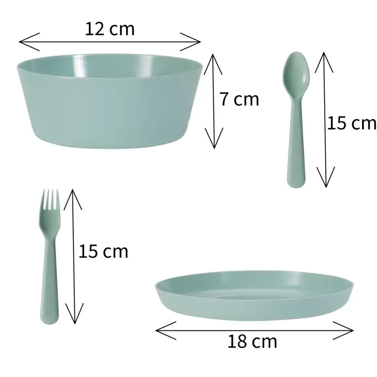 Serviesset 24-delig - Picknickset