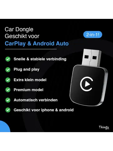 Premium 2-in-1 CarPlay & Android Auto Dongle