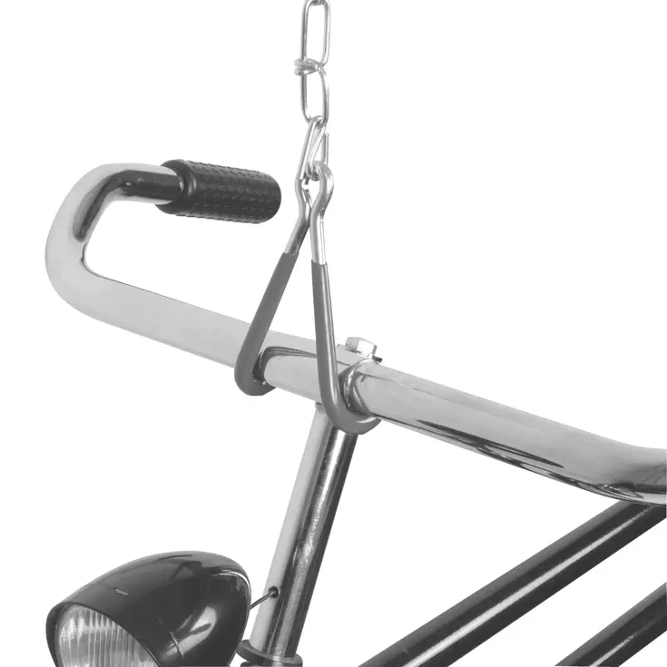 Fiets ophanghaken met ketting voor opslag