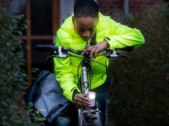 Fiets in het donker