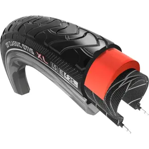 CST buitenband Otis 28 x 1 3/8 zw refl