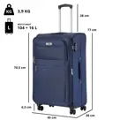 TravelZ Softspinner Grote koffer 77cm