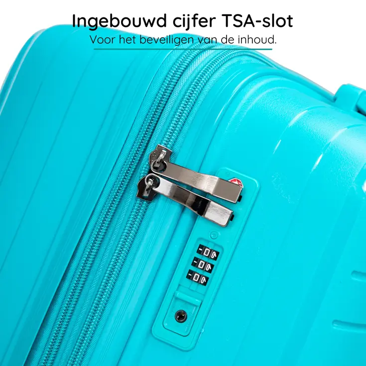 Anti breuk PP reiskoffer M - TSA-slot - 63 - 71L
