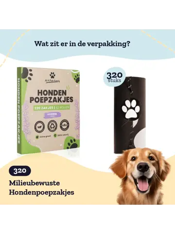 Hondenpoepzakjes - 320 stuks
