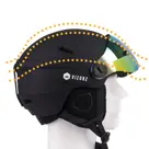 Vizorz Skihelm - Inclusief 2 vizieren