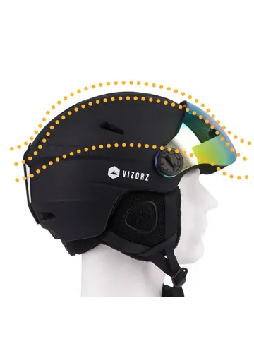 Vizorz Skihelm - Inclusief 2 vizieren