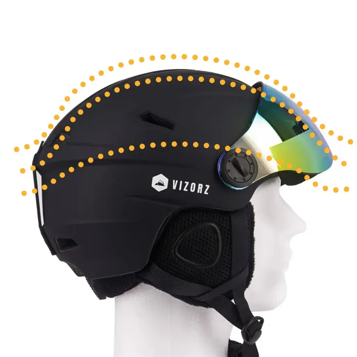 Vizorz Skihelm - Inclusief 2 vizieren