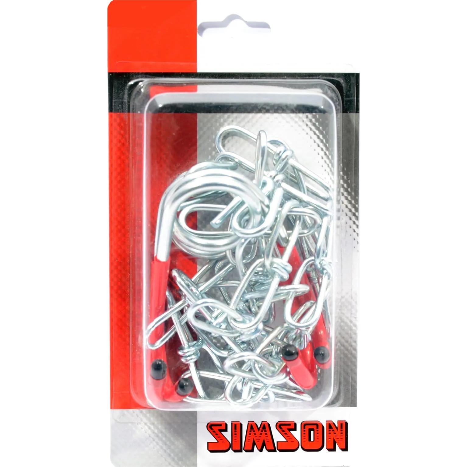 Simson  fiets ophangketting  Zilver