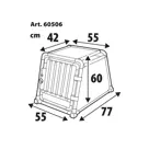 Lampa auto-hondenbench 55 x 77 x 60H cm