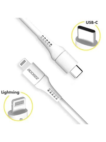 Accezz Lightning naar USB-C kabel 2 meter