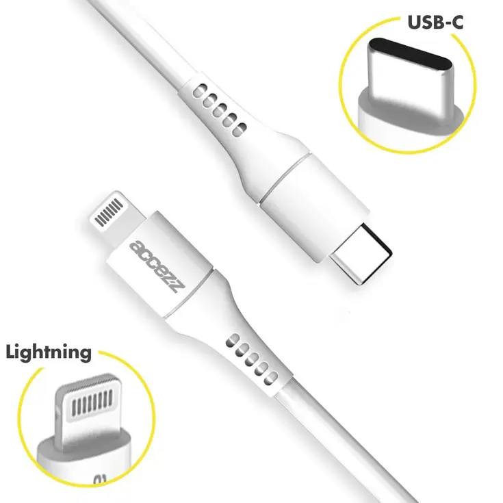 Accezz Lightning naar USB-C kabel 2 meter