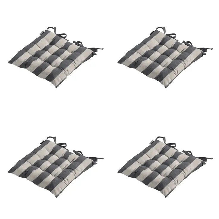 Amora - Kuipstoelkussen Hoge rug - Set van 4