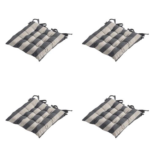 Amora - Kuipstoelkussen Hoge rug - Set van 4