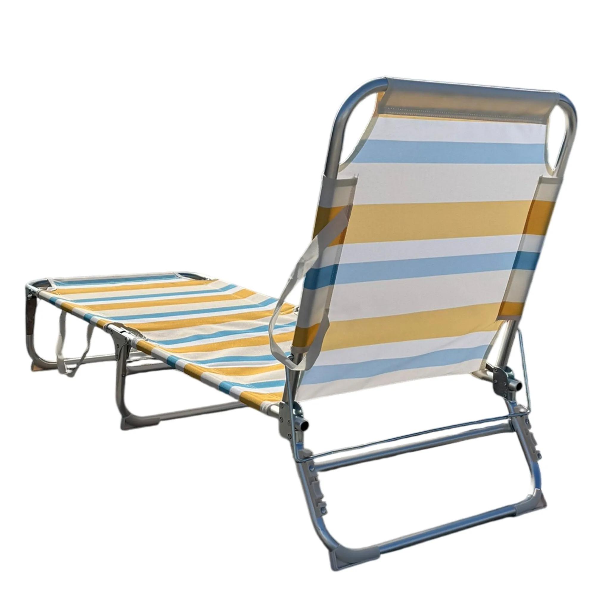 Hem Ligbed 2x  Aluminium  Opvouwbaar  Geel