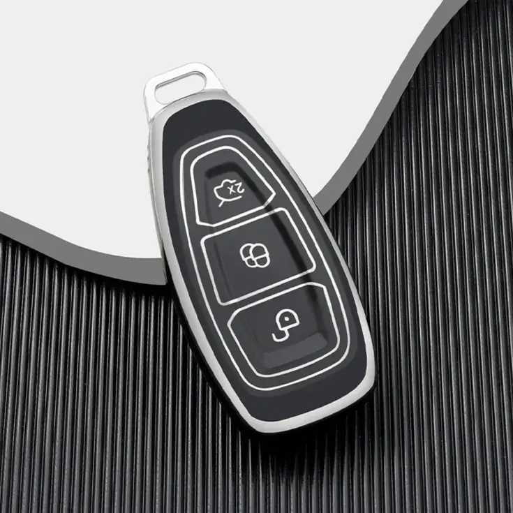 TPU Sleutelhoesje voor Ford zwart K3