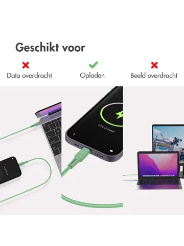 Lightning naar USB-C kabel 2 meter