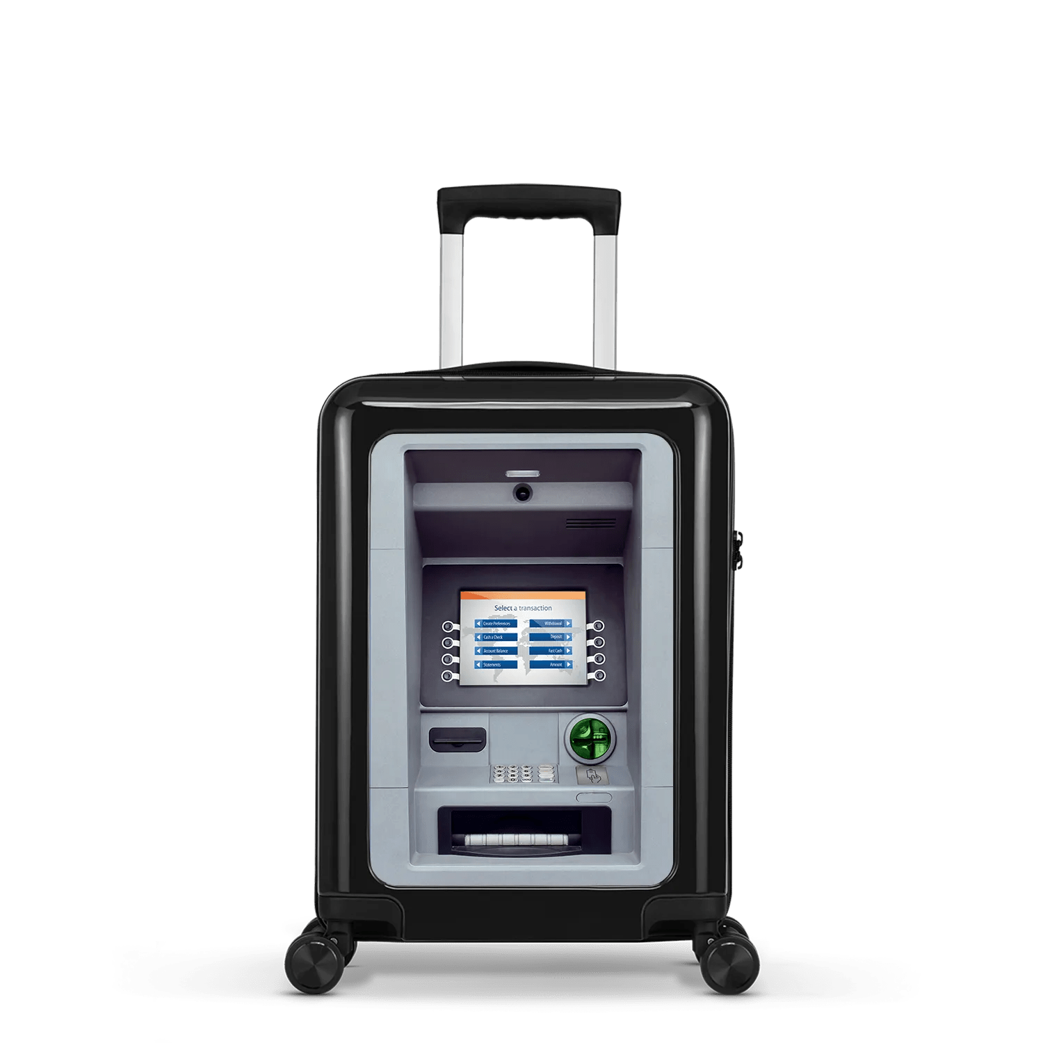 Stickercase   Handbagage Koffer  54cm  GrafietZwart