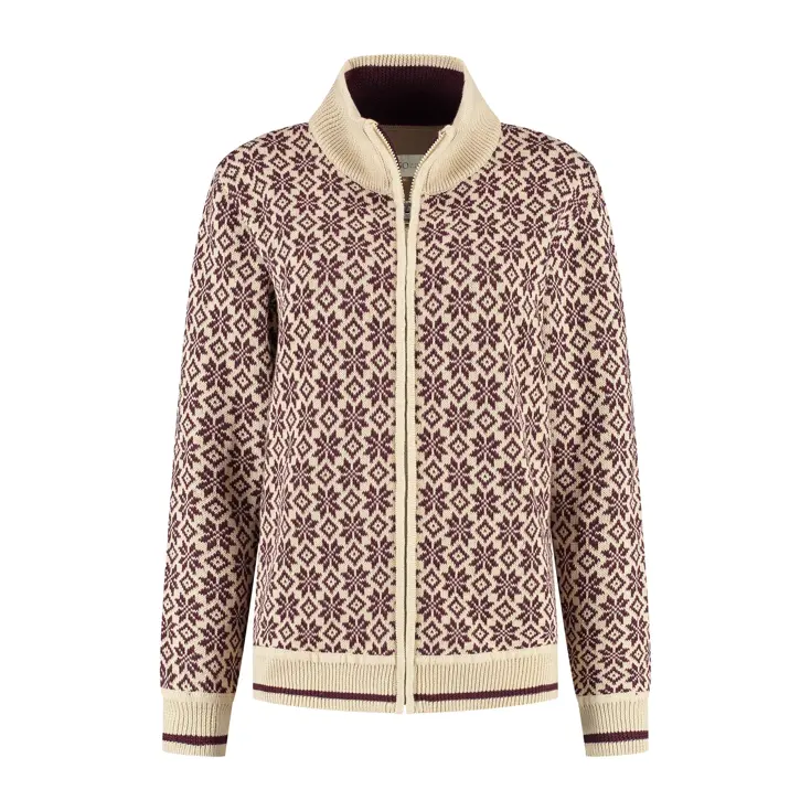 Lou Dames - Outdoorvest - Noors patroon