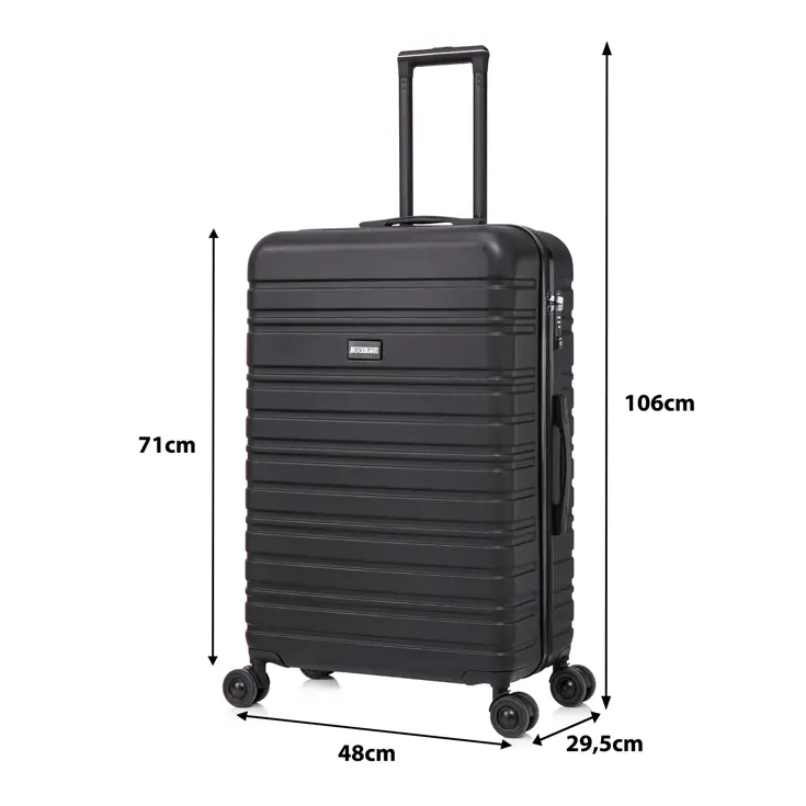 Reiskoffer L ABS 95L met TSA-slot en 360° wielen