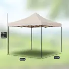 Partytent - Opvouwbaar - Easy Up - 3x3m