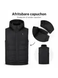 Infrarood Verwarmde Bodywarmer met Capuchon Heren