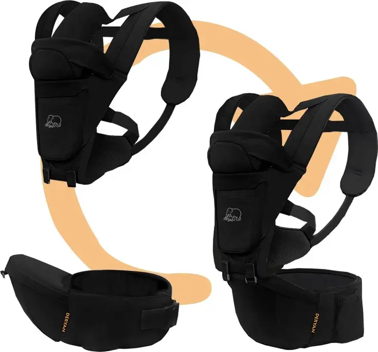 Pack Luxe draagzak + Opbergvakjes - Ergonomisch