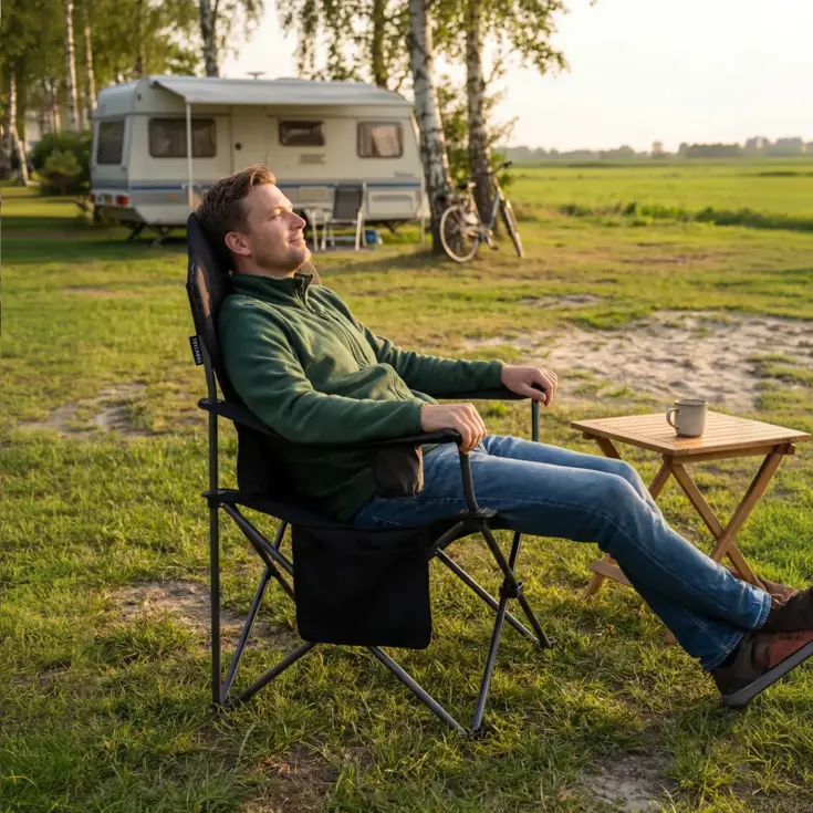 Campingstoel - Opvouwbaar - 160KG - Kampeerstoel
