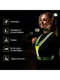 Craved Hardloopvest LED - Oplaadbaar - Geel