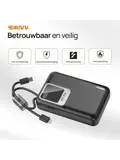 Powerbank met Kabels - 20000 mAh