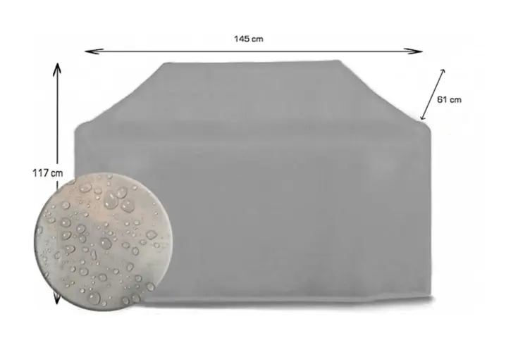 Barbecuehoes 145x61x117 cm waterdicht