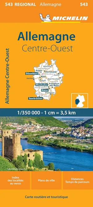 Kaart Regional 543 Duitsland Midden West