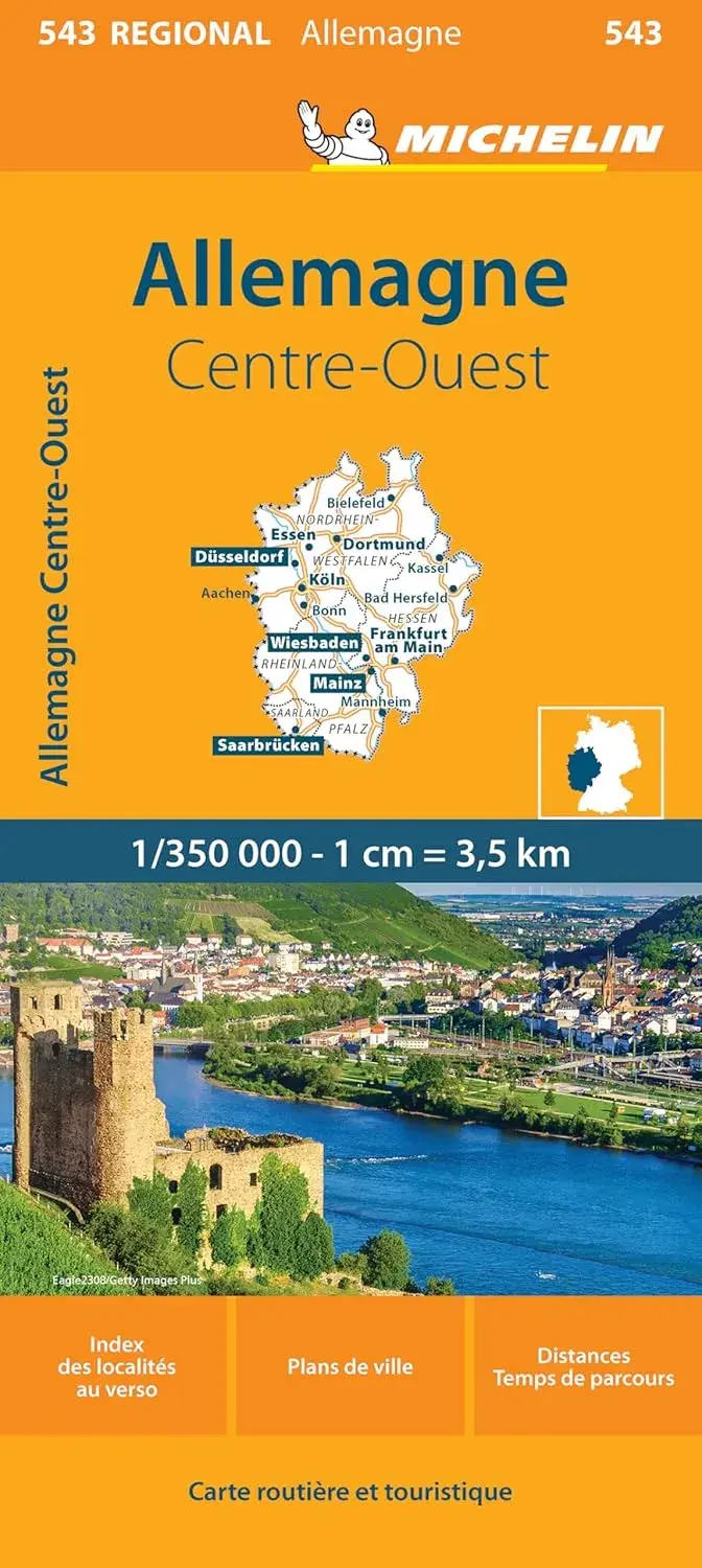 Kaart Regional 543 Duitsland Midden West