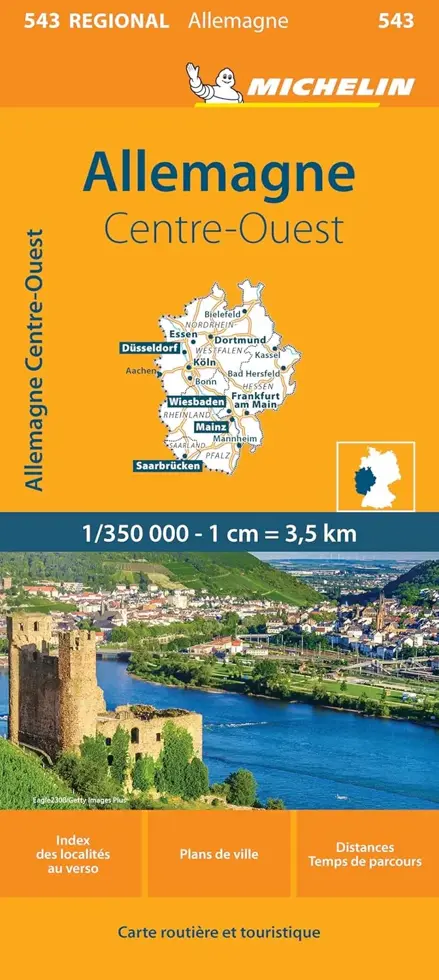 Kaart Regional 543 Duitsland Midden West