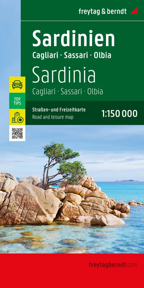 Wegenkaart Sardinië - Cagliari