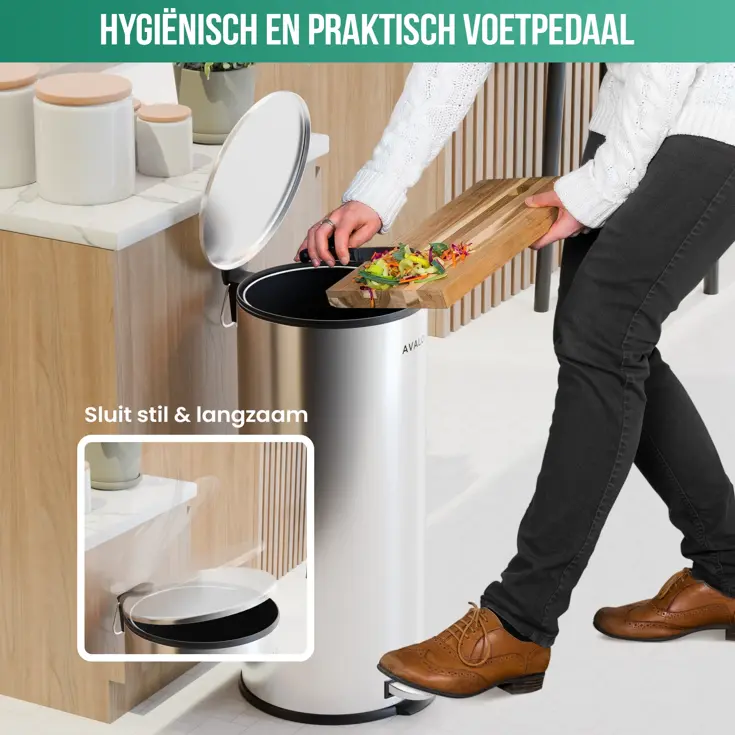 Avalo Pedaalemmer 30L - RVS