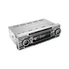 1-DIN Retro DAB+ Autoradio Chroom Bluetooth