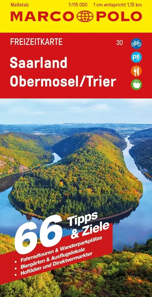 Toeristische kaart FZK 30 Saarland