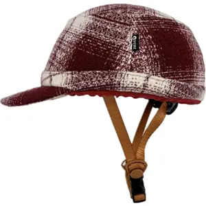 Vizorz SwitchCap fietshelm Woolly cherry cap