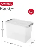 Curver Handy+ Opbergbox - 65L - 2 stuks