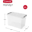 Curver Handy+ Opbergbox - 65L - 2 stuks