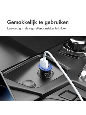 Autolader - 1x USB-C & 1x USB - 60W