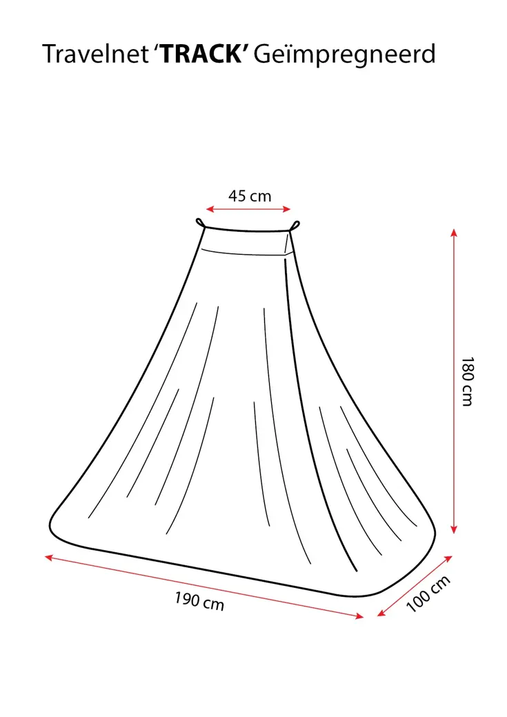 Travelnet reisklamboe TRACK I geïmpregneerd