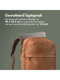 Accezz Leren Laptop rugtas