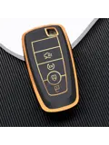 TPU Sleutelhoesje voor Ford goud B4