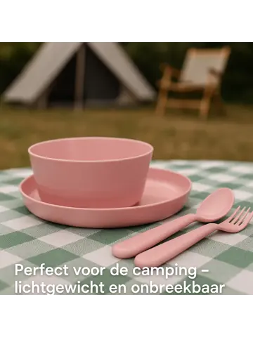 Serviesset 24-delig - Picknickset