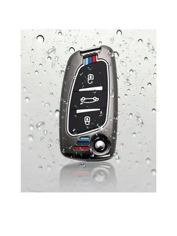 Metalen Sleutelhoesje voor Peugeot grijs C3