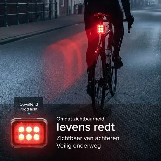 Oplaadbare Fietslamp Set Aluminium