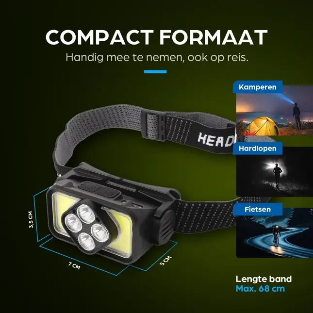 Hoofdlamp - LED Oplaadbaar