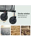 LifeGoods Dubbele Bolderkar – 200KG
