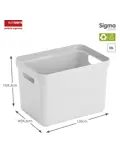 Sigma home - Opbergbox - 18L - 4-delig